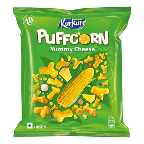 Kurkure Yummy Cheese Puffcorn Namkeen, 31.2g : Amazon.in: Grocery ...