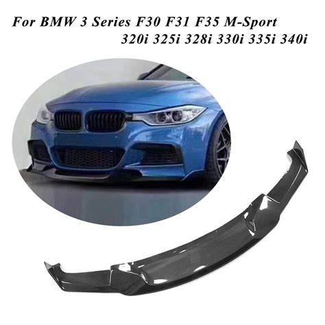 Buy JC SPORTLINE Carbon Fiber Front Bumper Lip for BMW 3 Series F30 ...