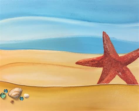 Starfish in the Sand-20x16 ($30), The Art Spark - Appleton, WI, 4 April ...