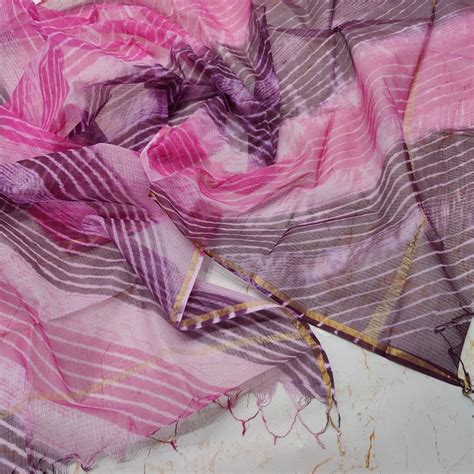 Pure Kota Cotton Shibori Dupatta - Leheriya.com