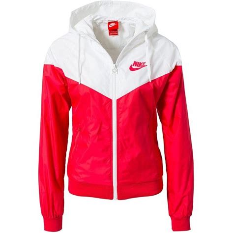 red and white nike windbreaker