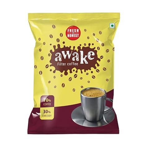 FRESH & HONEST Awake Filter Coffee Powder 70: 30 Blend, 500g, Packet ...