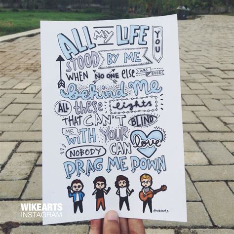 Drag Me Down - One Direction. | One direction lyrics, Lyric drawings ...