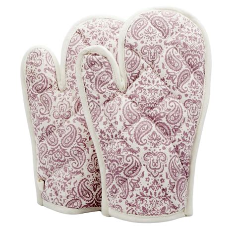 Buy SWAYAM HTG Set of 2 Paisley Print Cotton Gloves from Swayam at just ...