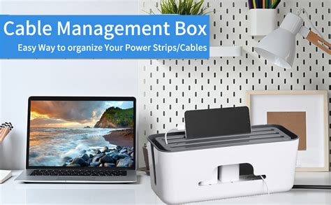 KARP Cable Management Box, Power Strip Holder, Desk Cord Organizer ...