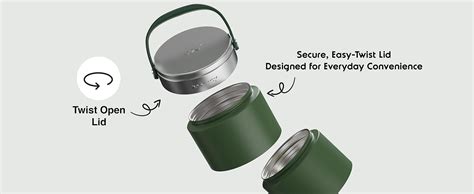 Buy Headway ZAO Insulated Heavy Duty Lunchbox-2 Year Warranty Double ...