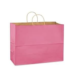 Pink Bags, Extra Large Kraft Paper Gift Wrap Shopping Bags, (Vogue Size ...