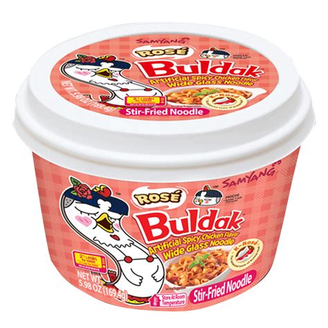 Rose Buldak Glass Noodle 5.98oz(169.4g) - H Mart
