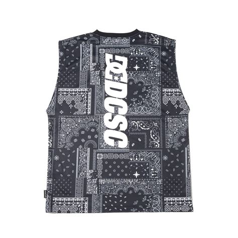 DC SHOES 23 ST DRY FAST SLEEVELESS BLACK BANDANA 23SS-I（ディーシーシューズ ドライ ...