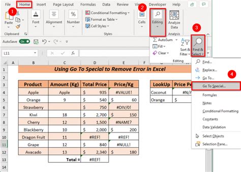 Image result for Excel Remove Error Formula
