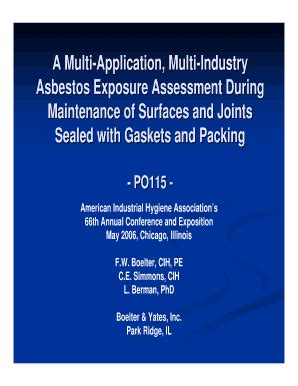 Fillable Online aiha c e simmons cih form Fax Email Print - pdfFiller