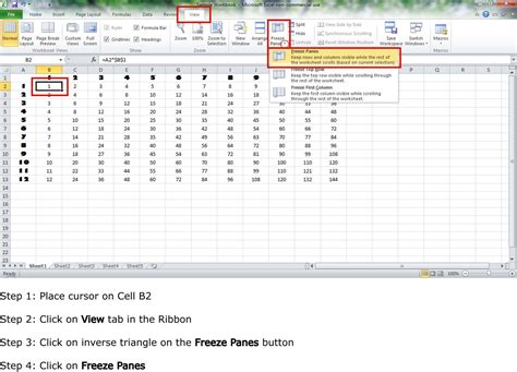 Crazy On Excel: Freeze and Unfreeze Pane