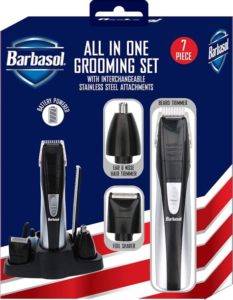 Amazon.com: Barbasol Beard Grooming Kit with Ear & Nose Trimmer and ...