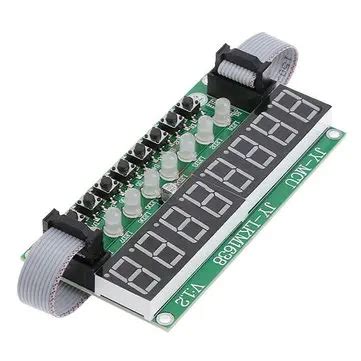 Tm1638 led module 8 digit 8 push button switch 8 bit digital led tube ...