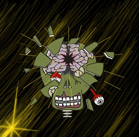 Vector Art Exploding Skull by Mace2055 on DeviantArt