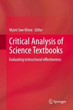 Critical Analysis of Science Textbooks: Evaluating instructional ...