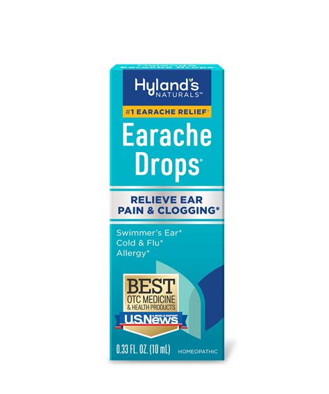 Amazon.com: Hyland's Earache Drops, Natural Relief of Swimmer's Ear ...