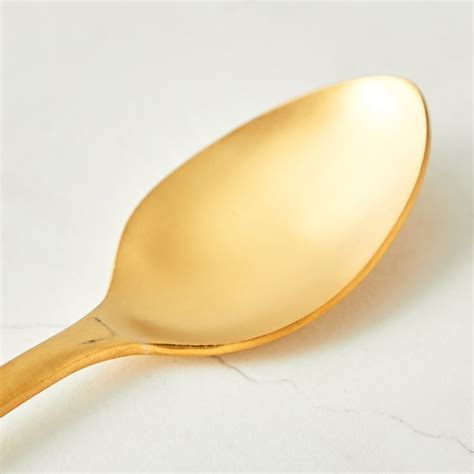 Buy Glister Arely Set of 6 Stainless Steel Dinner Spoons from Home ...