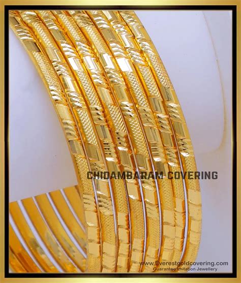 Buy Daily Wear 8 Pieces Thin Gold Bangles Latest Design
