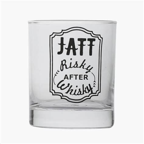 Buy EK DO DHAI Set of 2 Printed Whisky Glasses - 300ml from Ek Do Dhai ...