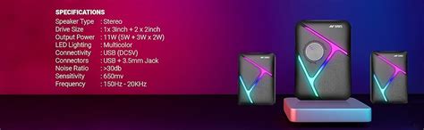 Amazon.in: Buy Ant Esports GS270 2.1 Stereo Wired Gaming Speakers with ...