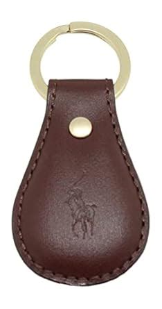 Polo Ralph Lauren Leather Key Fob Keychain Key Ring Embossed with Polo ...