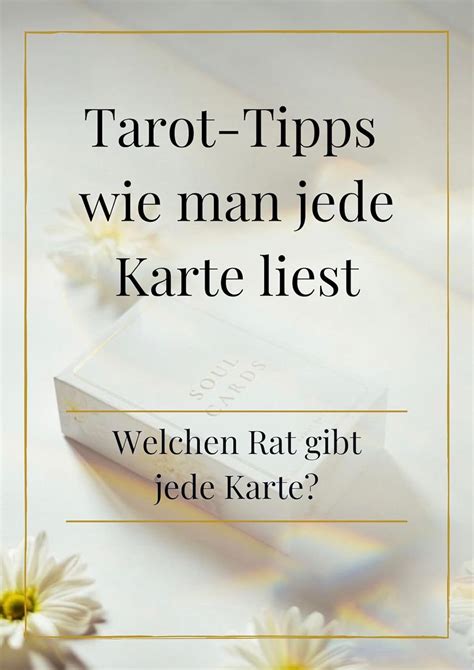 Tarot-Tipps wie man jede Karte liest: Welchen Rat gibt jede Karte ...