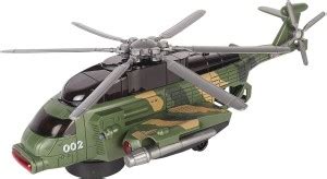 Ang Military Army Helicopter Toy for Kids Bump and Go Action Battery ...