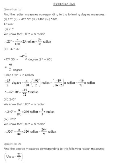 Trigonometric Functions Class 11 Maths Example Sums Vedantu 的图像结果