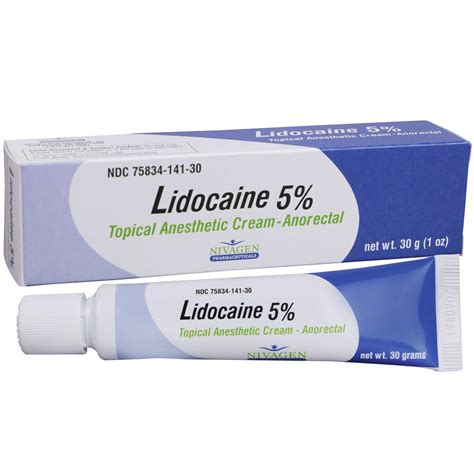 Maximum Strength Lidocaine 5% Anorectal Cream for Hemorrhoid Pain Relief - 30g Tube | Buy Now ...