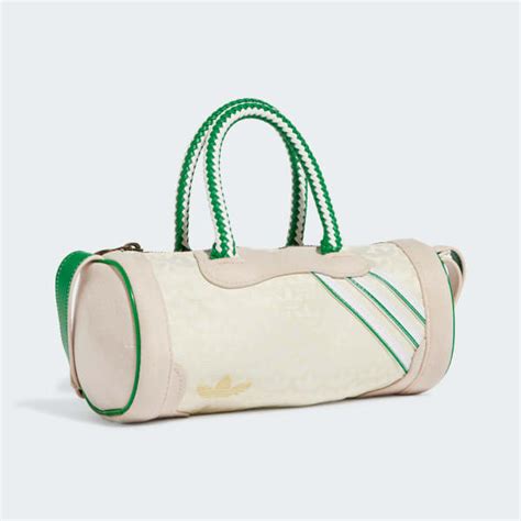 adidas Monogram Jacquard Suede Mini Duffel Bag - White | Free Shipping ...