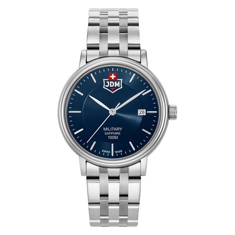 Hiyath -JDM Military Swiss Made KILO Analog Blue Round Dial Men's Watch ...