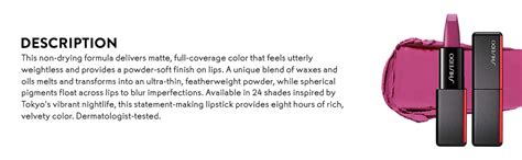 Shiseido ModernMatte Powder Lipstick, 520-After Hours, 50g : Amazon.in ...