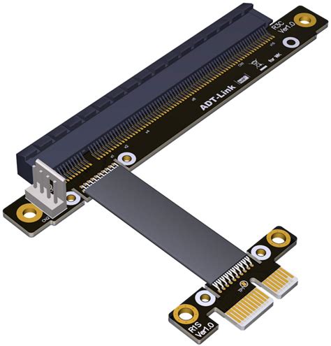 ADT-LINK Riser PCI-E 3.0 16x to x1 PCIe x16 x1 PCI Express Riser Mining ...