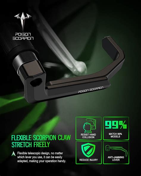 POISON SCORPION Motorcycle Lever Guards, Clutch India | Ubuy