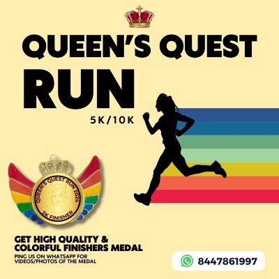 Queens Quest 5k Run - Get Colorful Royal Medal Tickets, December 29 to ...