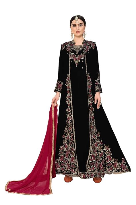 Buy Divine International Trading Co Women's Anarkali Faux Georgette ...