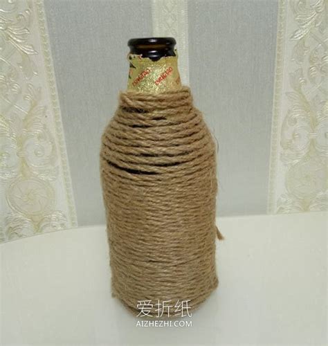 怎么用啤酒瓶做花瓶的制作方法教程_爱折纸网