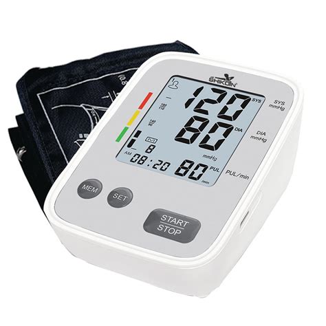 SHIKON SK-015DC Automatic Upper Arm Digital Blood Pressure Monitor Blue ...