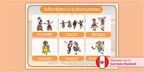 Lámina: Bailes típicos de la sierra peruana | Twinkl