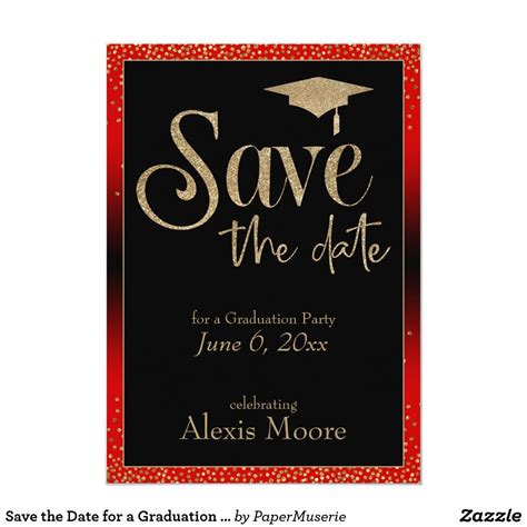 Graduation Party Save The Date Templates