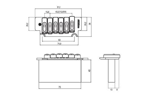 WILKINSON WVS50K Chrome Stratocaster tremolo bridge – ChennaiMusicals