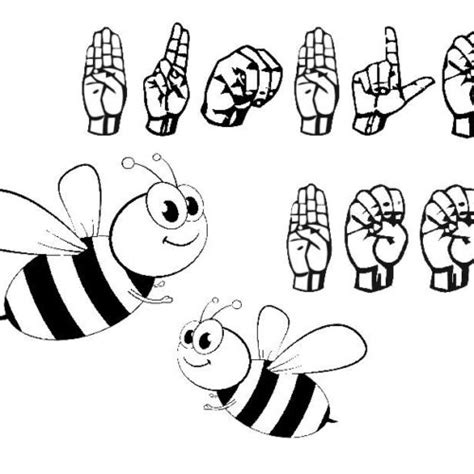 Image result for American Sign Language Coloring Pages