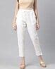Buy White Trousers & Pants for Women by Readiprint Online | Ajio.com