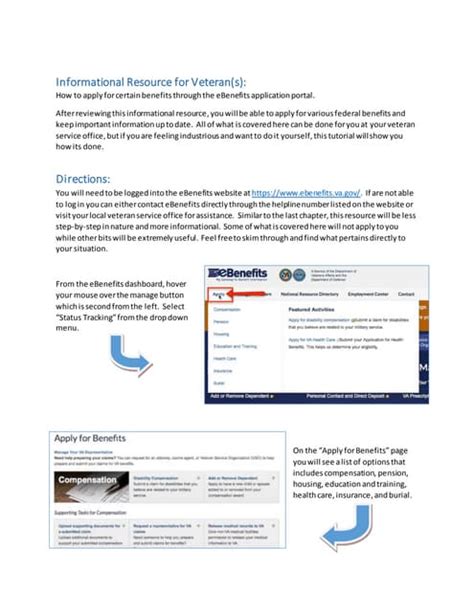 Image result for eBenefits Tutorial
