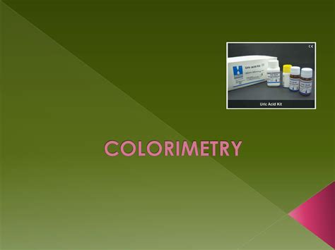 Image result for Colorimetric Analysis Principle