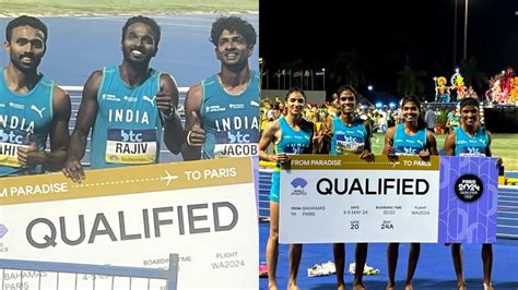 Paris Olympics 2024: Indian Women's And Men's 4x400m Relay Teams Seal ...