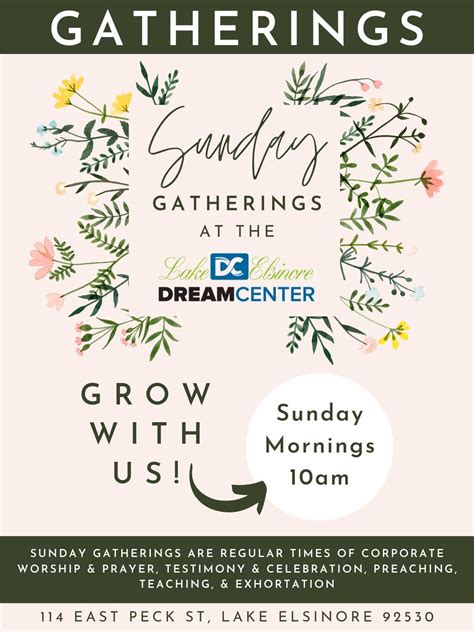 Sunday Gathering at the Dream Center, 114 East Peck Street, Lake ...
