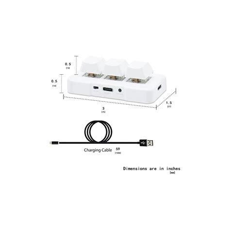 Buy PCsensor 3-Key Mini Keypad Wireless Mechanical Gaming Keyboard Hot ...