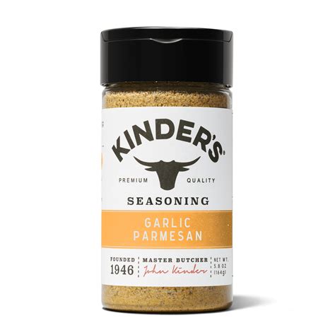 Kinder's Handcrafted Garlic Parmesan Seasoning, 5.8 oz - No Artificial ...